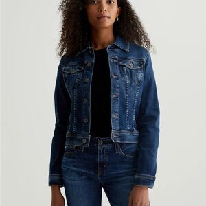AG Adriano Goldschmied Blue Jean Jacket Cropped Style